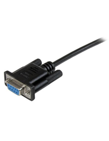 StarTech.com Cavo Seriale RS232 / DB9 Null Modem da 2m - nero Femmina/Femmina