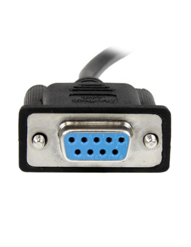 StarTech.com Cavo Seriale RS232 / DB9 Null Modem da 2m - nero Femmina/Femmina