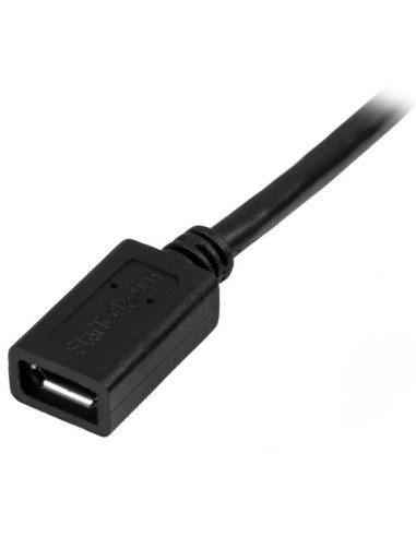 StarTech.com Cavo prolunga Micro USB maschio a femmina - Cavo di estensione micro-USB di 50cm - Nero