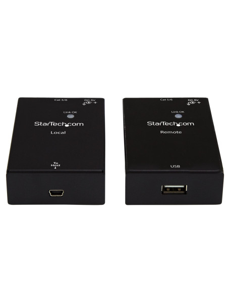 StarTech.com Extender USB 2.0 su cavo Cat5e/Cat6 (RJ45) - Fino a 50m - Kit adattatore per estensore porta USB ad alta velocità 