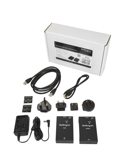 StarTech.com Extender USB 2.0 su cavo Cat5e/Cat6 (RJ45) - Fino a 50m - Kit adattatore per estensore porta USB ad alta velocità 
