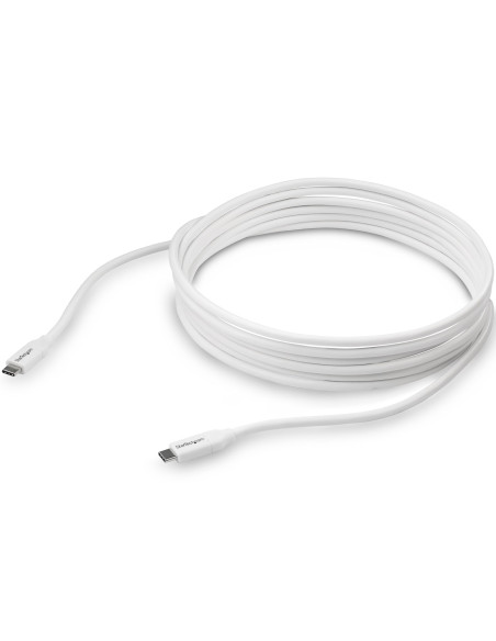 StarTech.com Cavo USB-C a USB-C 5A PD - M/M - Bianco - 4m - USB 2.0 - Conforme USB-IF