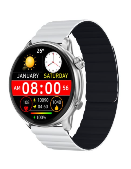 IMIKI TG2 3,63 cm (1.43") AMOLED 46 mm Digitale 466 x 466 Pixel Touch screen Argento