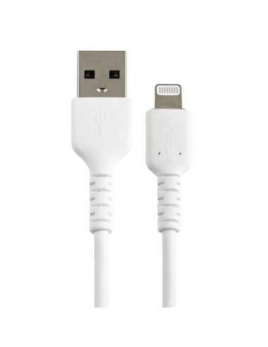 StarTech.com Cavo da USB-A a Lightning da 15cm bianco - Robusto e resistente cavo di alimentazione/sincronizzazione in fibra ara