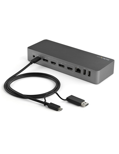 StarTech.com Cavo USB-C da 1 m con adattatore Dongle USB-A - Cavo ibrido 2-in-1 USB tipo C con USB-A - Da USB-C a USB-C (10Gbps/