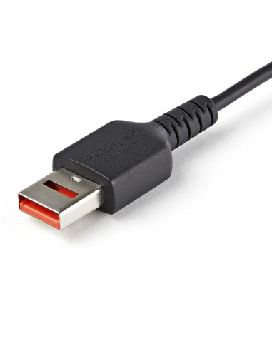 StarTech.com Cavo di ricarica USB C sicuro da 1 m - Cavo di sola alimentazione da USB-A a USB type C con blocco dati - Cavo cari