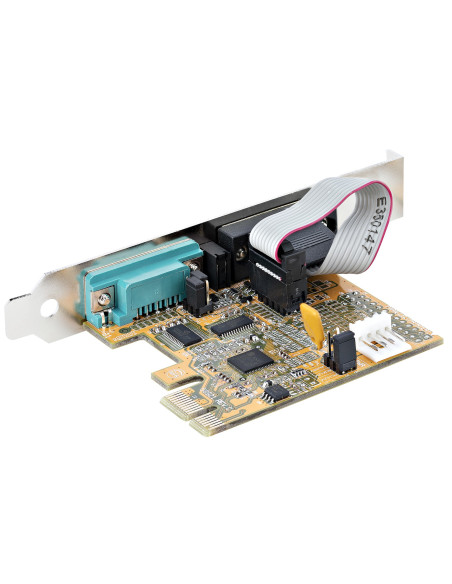 StarTech.com Scheda seriale PCI Express a due porte Scheda di interfaccia seriale da PCIe a 2x RS232 (DB9), Scheda PCIe per PC c