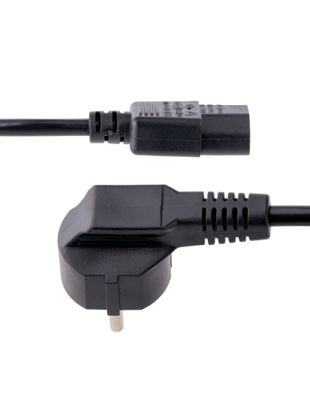 StarTech.com Cavo di alimentazione per PC da EU Schuko a C13 da 3 m, Cavo di corrente AC 250V 10A 18AWG, Cavo di ricambio con sp