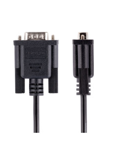 StarTech.com Cavo Seriale Null Modem RS232 da 3 m - Cavo Seriale Crossover con Schermatura in Alluminio - Cavo COM Connettore DB 2