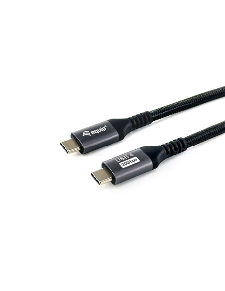 Equip 128382 Cavo USB4 Gen 2x2 da C a C, M/M, 2,0 m, PD 100W, 4K/60Hz, 20Gbps, nero