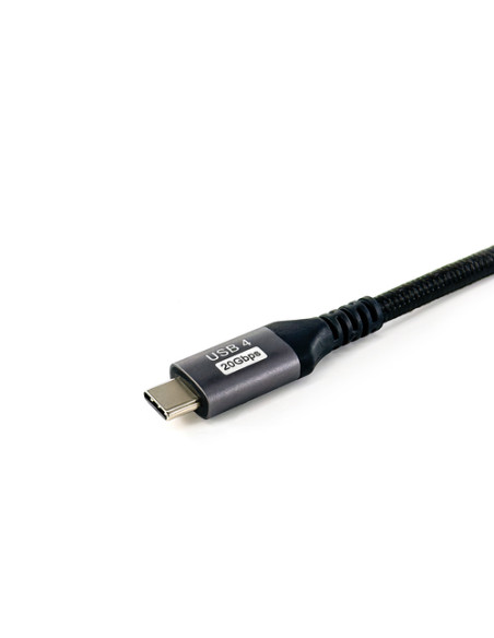 Equip 128382 Cavo USB4 Gen 2x2 da C a C, M/M, 2,0 m, PD 100W, 4K/60Hz, 20Gbps, nero
