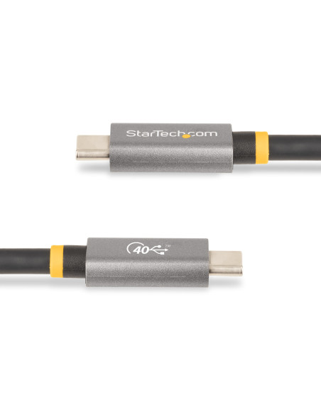 StarTech.com Cavo USB4 da 1 m, Cavo USB Type-C Certificato USB-IF, 40 Gbps, cavo di ricarica e trasferimento dati USB-C, 100W Po