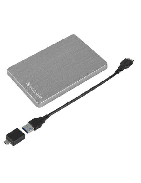 Verbatim Disco rigido portatile Store 'n' Go ALU Slim da 1 TB Grigio Siderale