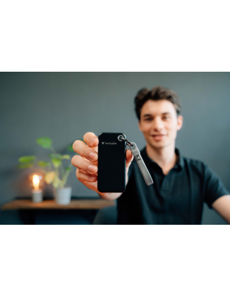 Verbatim Pocket SSD 2 TB USB tipo-C 3.2 Gen 2 (3.1 Gen 2) Nero, Grigio