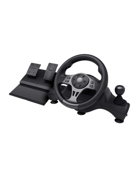 Trust GXT 289 Movi Nero USB Sterzo + Pedali Nintendo Switch, PlayStation 4, Xbox One S, Xbox One X, Xbox Series S, Xbox Series X