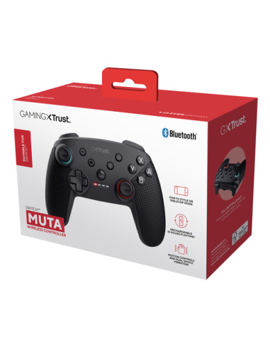Trust GXT 1246 MUTA Nero Bluetooth Gamepad Analogico/Digitale Nintendo Switch, Nintendo Switch Lite, Nintendo Switch OLED