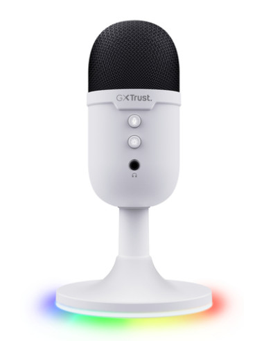Trust GXT 234P Yunix Bianco Microfono da tavolo
