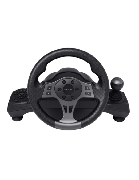 Trust GXT 289 Movi Nero USB Sterzo + Pedali Nintendo Switch, PlayStation 4, Xbox One S, Xbox One X, Xbox Series S, Xbox Series X