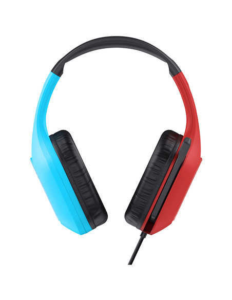 Trust GXT 416S Zirox Auricolare Cablato A Padiglione Gaming Nero, Ciano, Rosso