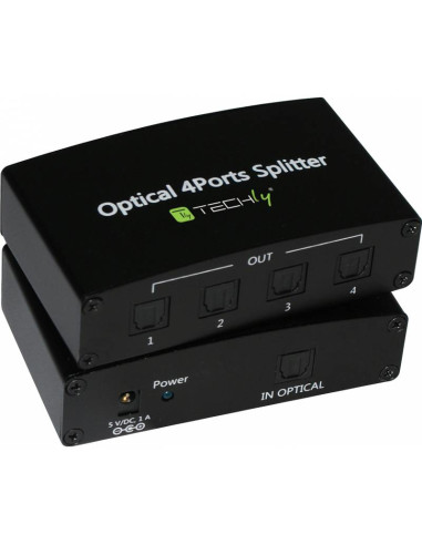 Techly Splitter Audio Digitale Toslink 4 Porte IDATA TOS-SP4