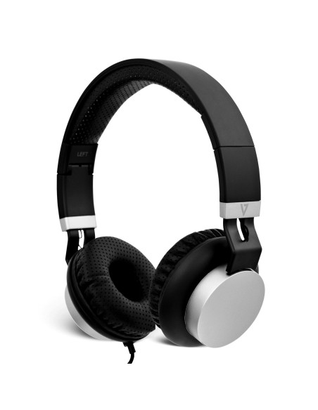 V7 Cuffie leggere - Nero/Argento