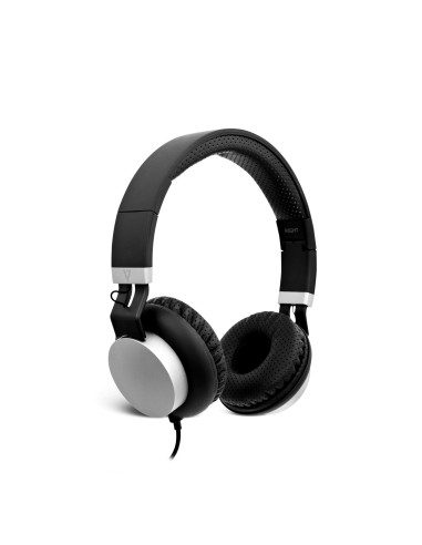V7 Cuffie leggere - Nero/Argento