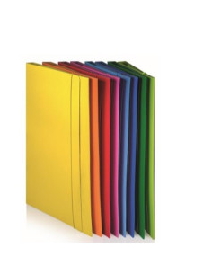 CF10CARTELLE 3LEMBI C/ELAST AZZURRE