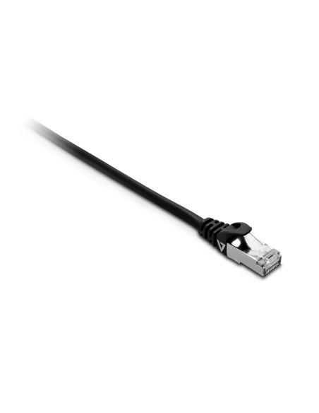 V7 Cavo Cat7 schermato con nastri di alluminio (SFTP) nero da RJ45 maschio a RJ45 maschio 2m 6.6ft