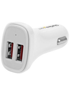 StarTech.com USB2PCARWHS Caricabatterie per dispositivi mobili Universale Bianco Accendisigari Auto