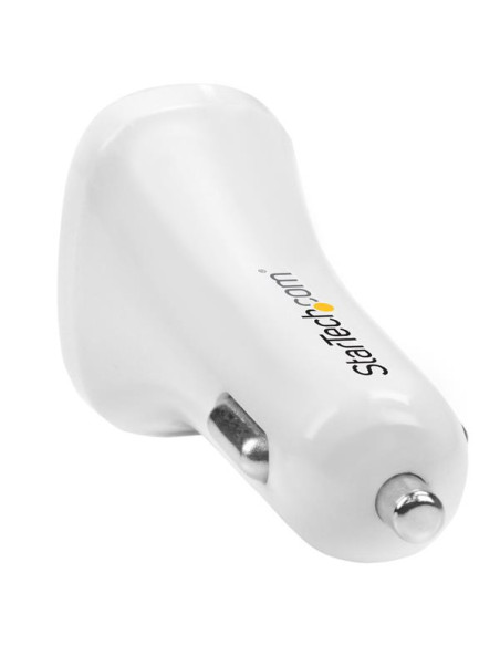 StarTech.com USB2PCARWHS Caricabatterie per dispositivi mobili Universale Bianco Accendisigari Auto