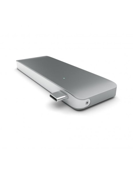 HUB DOCK TYPE C MULTIPORT SPACEGREY 2USB-SD-MICROSD-USBC MB12/13 SATECH