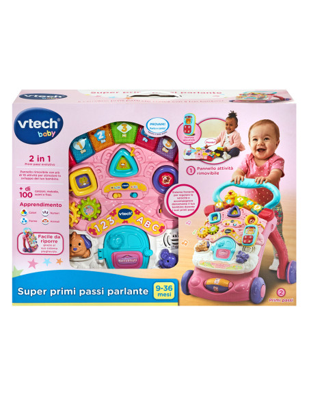 VTech Super Primi Passi Parlante 2 in 1 - Rosa
