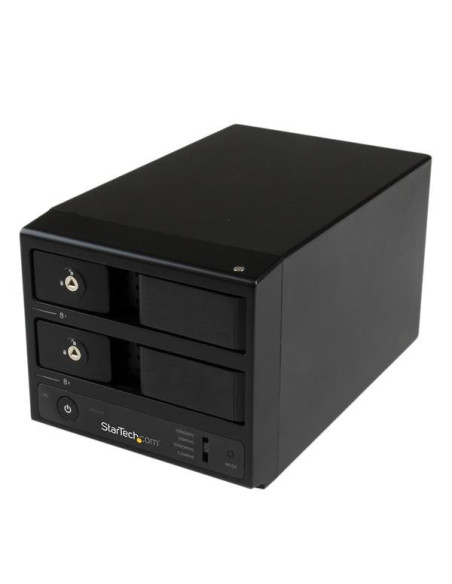 StarTech.com Box Esterno HDD per disco rigido SATA III 3.5" USB 3.0 con UASP - Enclosure Case Disco Rigido a doppio Bay con Hot 