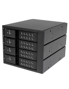 StarTech.com Sistema Backplane mobile per rack hot-swap portatili a 4 bay alloggiamenti per HDD SAS II / SATA III 3,5" - 6 Gbps