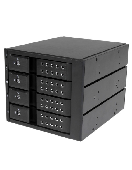 StarTech.com Sistema Backplane mobile per rack hot-swap portatili a 4 bay alloggiamenti per HDD SAS II / SATA III 3,5" - 6 Gbps
