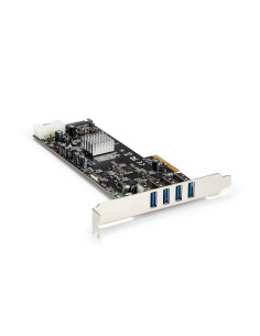 StarTech.com Adattatore scheda SuperSpeed USB 3.0 con 4 porte PCI Express (PCIe) con 4 canali da 5 Gbps dedicati - UASP - Alimen