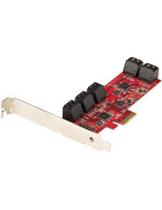 StarTech.com Scheda PCIe SATA - Scheda di Espansione PCIe SATA a 10 porte - 6 Gbps - Staffa a Profilo Basso/Alto - 10 Connettori