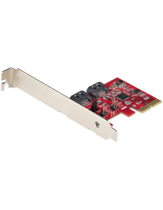 StarTech.com Scheda PCIe SATA - Scheda di Espansione PCIe SATA 2 Porte 6Gbps - Profilo Alto/Basso - Controller RAID SATA ASM1062