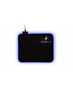 SureFire Silent Flight RGB-320 Tappetino per mouse per gioco da computer Nero