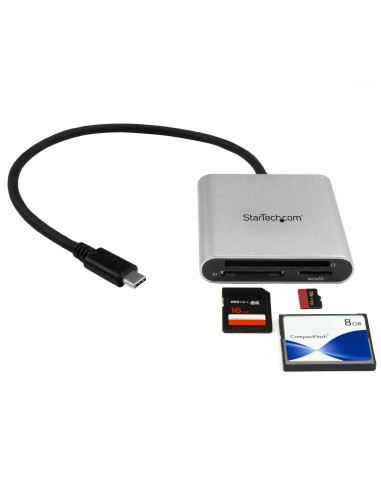 StarTech.com Lettore Multischede esterno per Flash Card SD/MMC/CF USB 3.1 ( Tipo-C ) Gen 1 (5Gbps)