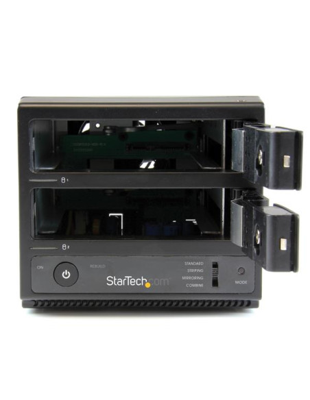 StarTech.com Box Esterno HDD per disco rigido SATA III 3.5" USB 3.0 con UASP - Enclosure Case Disco Rigido a doppio Bay con Hot 