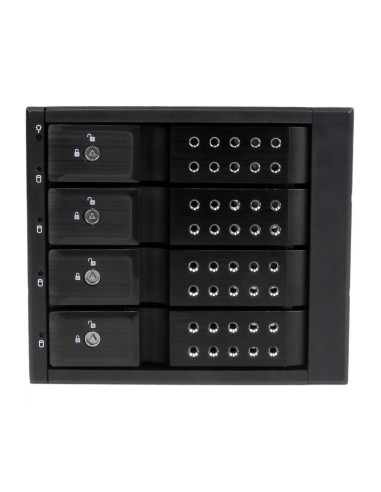 StarTech.com Sistema Backplane mobile per rack hot-swap portatili a 4 bay alloggiamenti per HDD SAS II / SATA III 3,5" - 6 Gbps