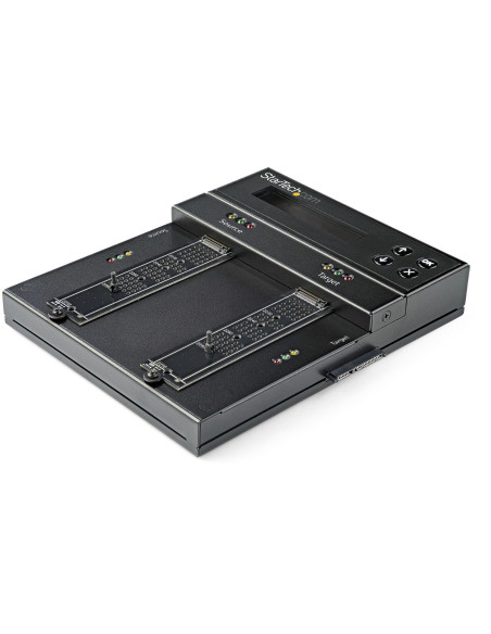 StarTech.com Duplicatore SSD/HDD M.2 SATA e M.2 Nvme - Clonatore/Eraser per dischi SSD Nvme M.2 PCIe AHCI - M.2 SATA - Duplicato
