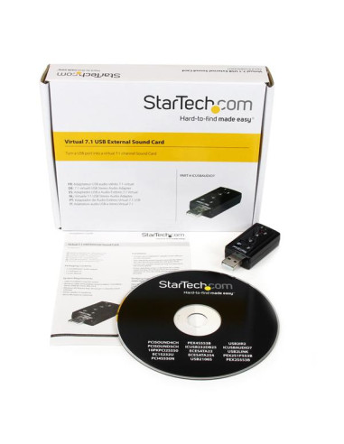 StarTech.com Scheda audio esterna adattatore audio USB Stereo Virtual 7.1