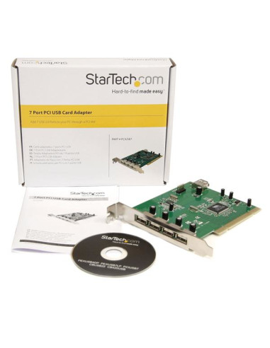 StarTech.com Scheda Pci con 7 porte USB 2.0 ad alta velocità