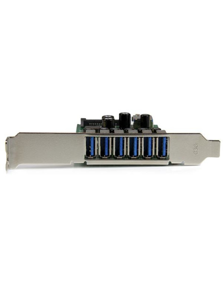 StarTech.com Scheda Espansione PCI Express USB 3.0 a 7 porte con profilo basso e standard - alimentazione SATA