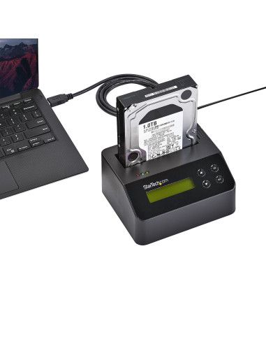 StarTech.com Docking Station per Hard Disk a Singolo Slot - Dock USB 3.0 Standalone con funzione Eraser e Sanificazione per HDD/