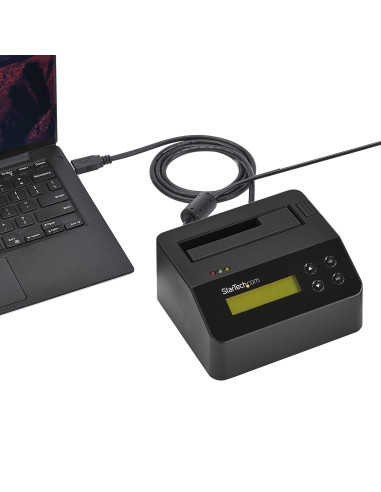 StarTech.com Docking Station per Hard Disk a Singolo Slot - Dock USB 3.0 Standalone con funzione Eraser e Sanificazione per HDD/