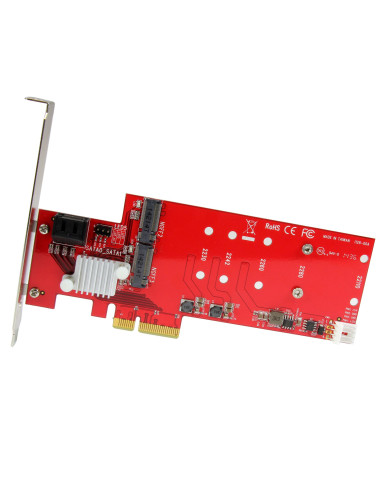 StarTech.com Scheda PCI Express Controller 2x M.2 NGFF SSD RAID con 2 Porte Sata III - PCIe