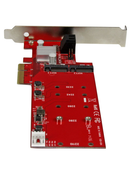 StarTech.com Scheda PCI Express Controller 2x M.2 NGFF SSD RAID con 2 Porte Sata III - PCIe